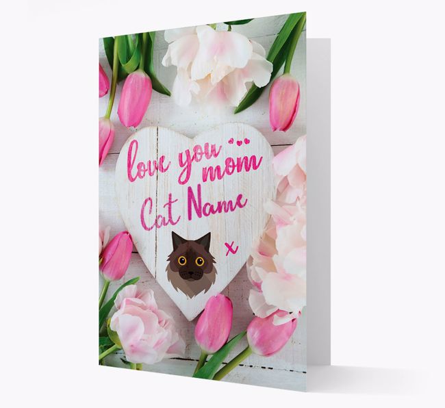 'Love You Mom' - Personalized {breedCommonName} Card